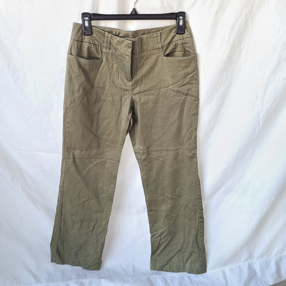 New York and Company bootcut trousers size 4 hunter green